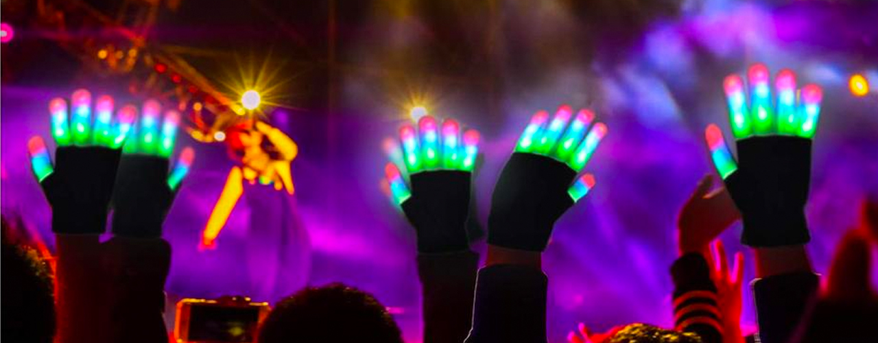 inbody LED Light Up Gloves Finger Light Gloves