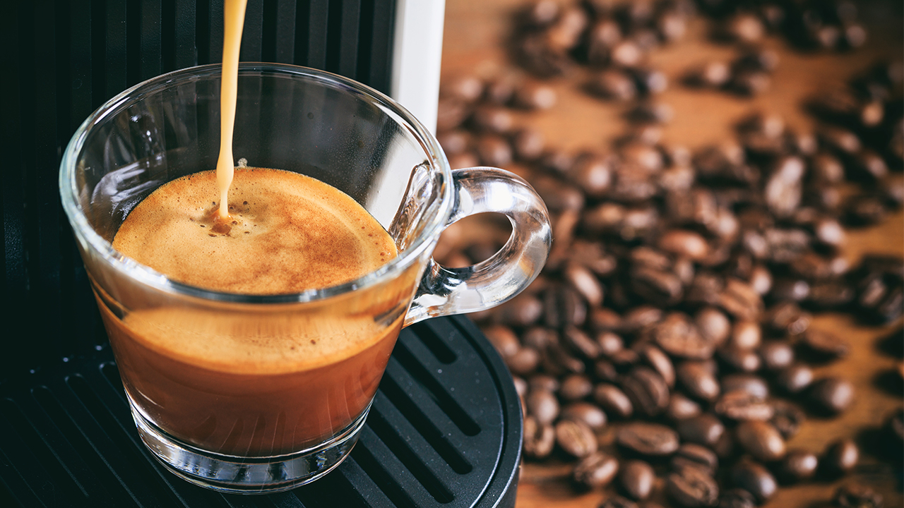 iStock-Rawf8 Espresso coffee and machine hero