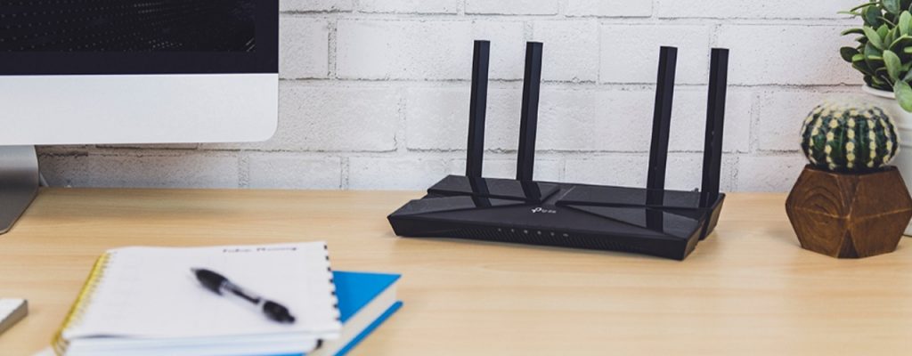 wifi router on desk