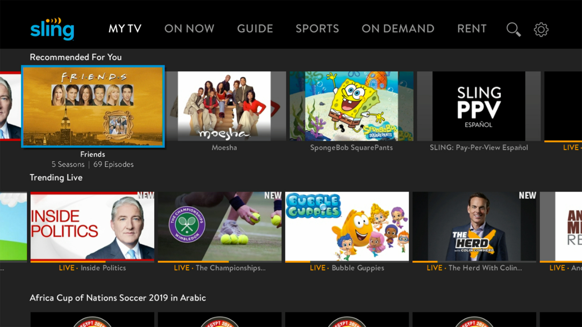 sling tv on ps4