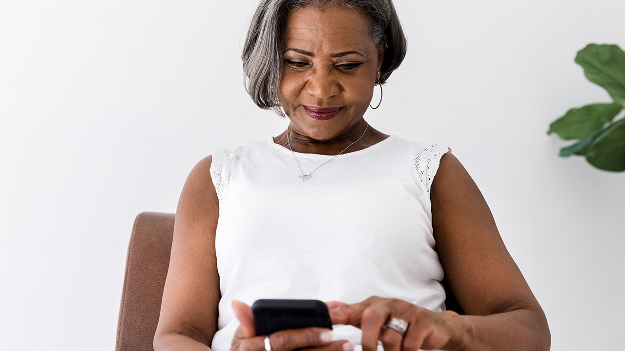 person looking at a screen