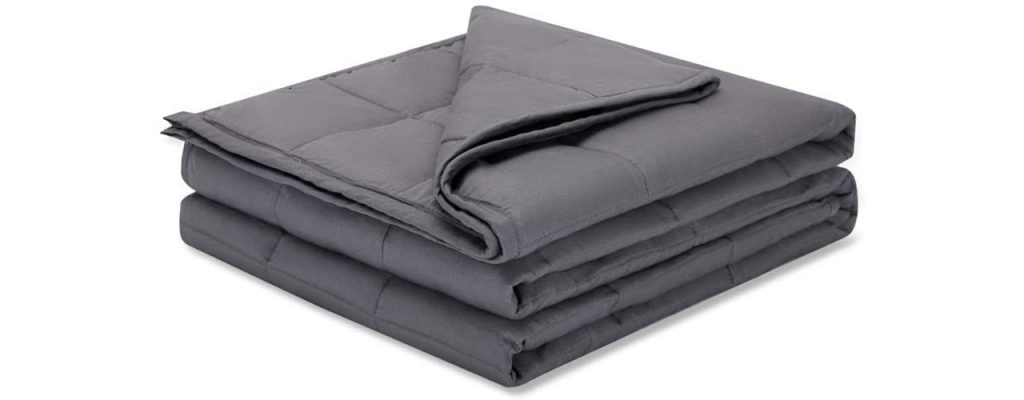 Grey weighted blanket
