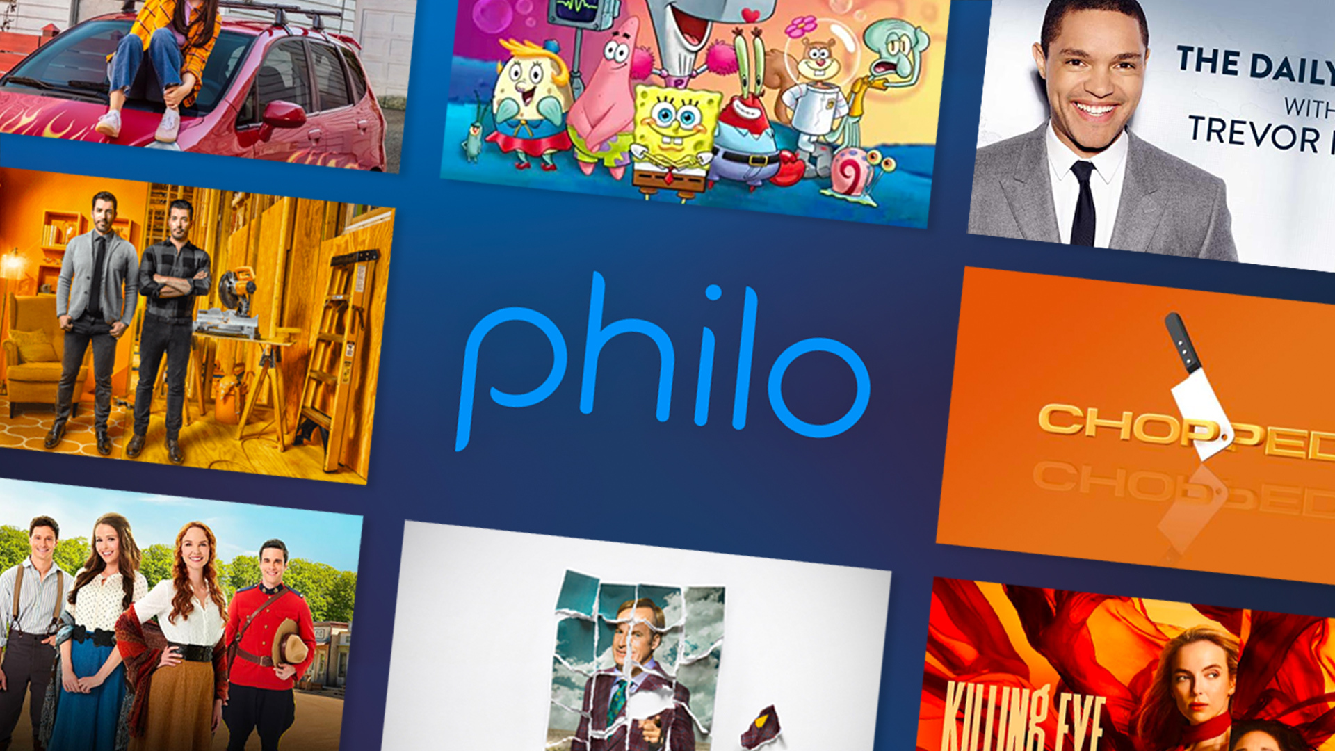 hero philo tv chopped killing eve trevor noah property brothers spongebob logos on blue background.jpg