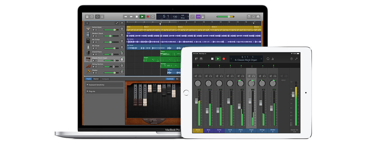 inbody garageband mac ipad credit apple
