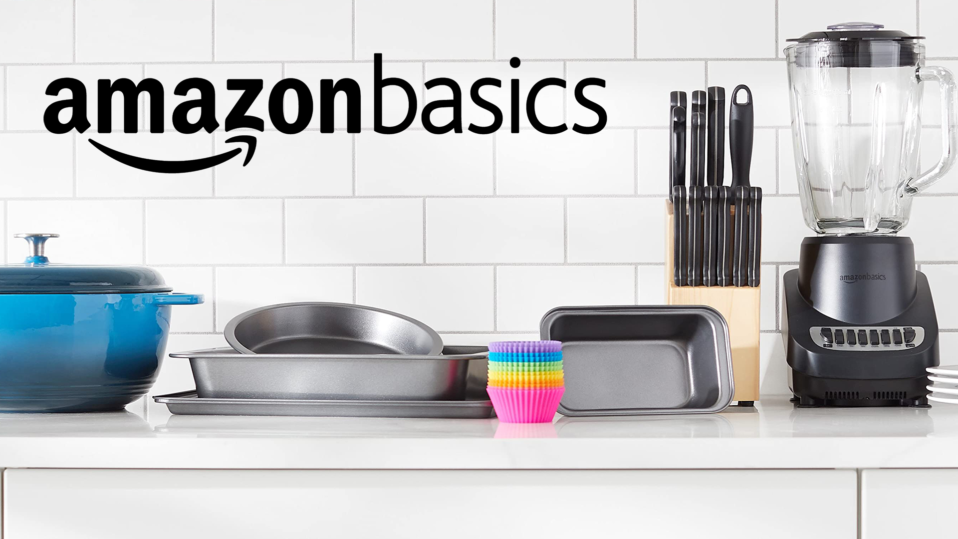 kitchen counter with kitchenware