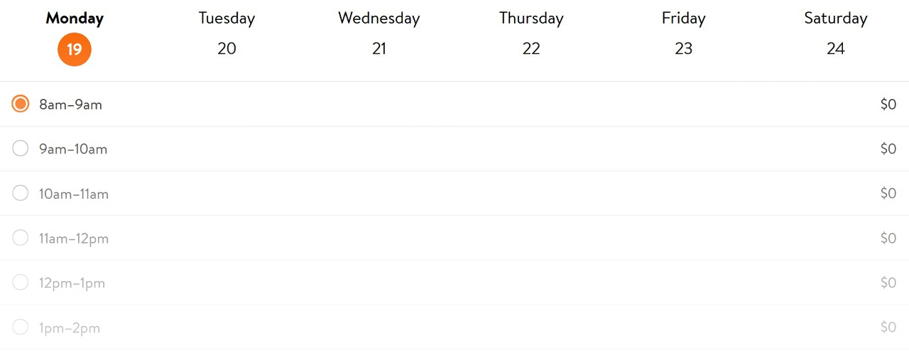 walmart+ schedule