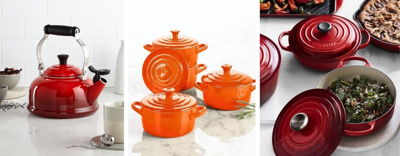 Le Creuset sets collage