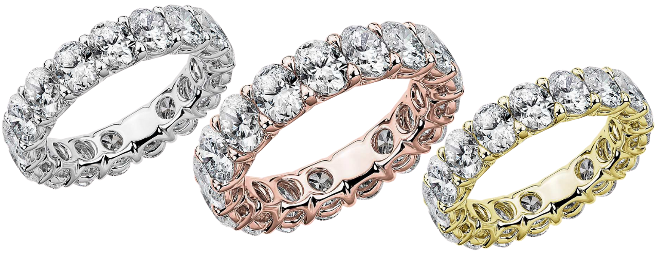 Oval-Cut Diamond Eternity Ring