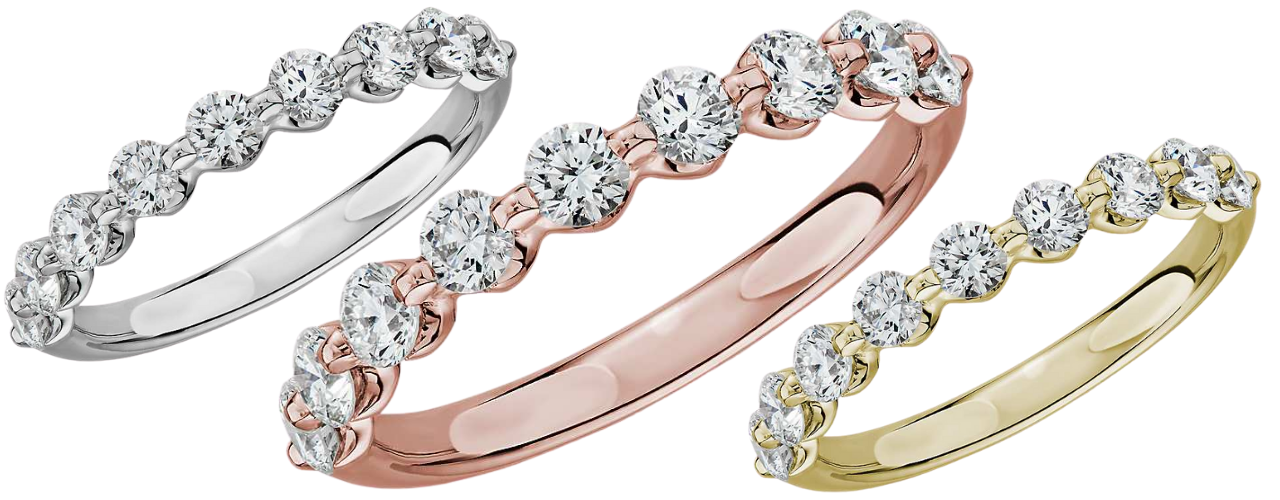 Single Prong Diamond Ring