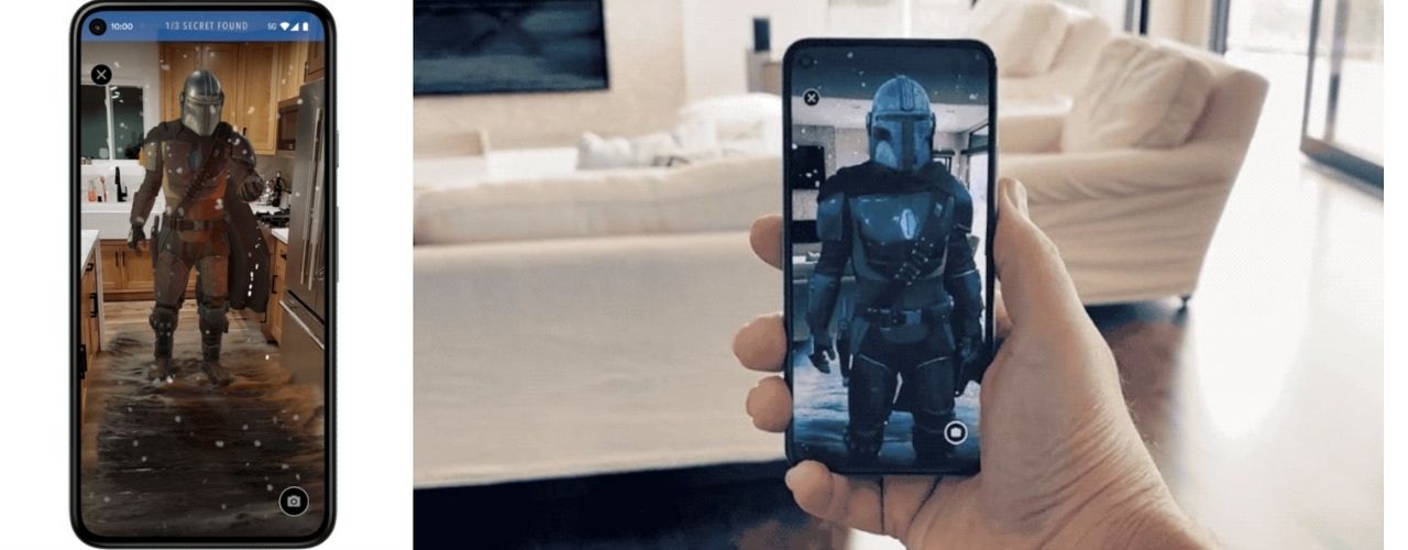 Mandalorian AR Experience on phones