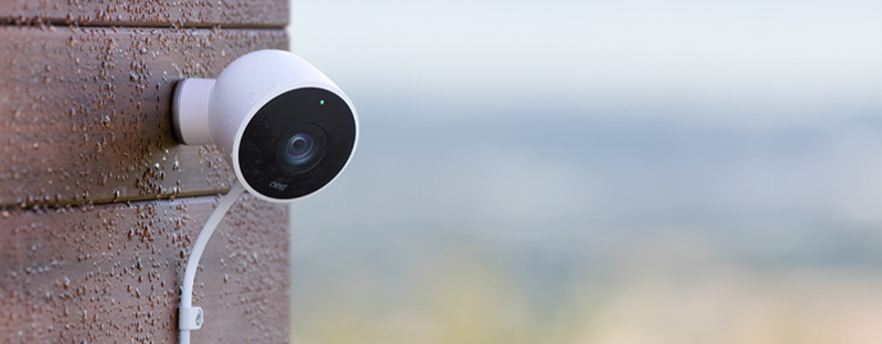 nest outdoor camera on wall