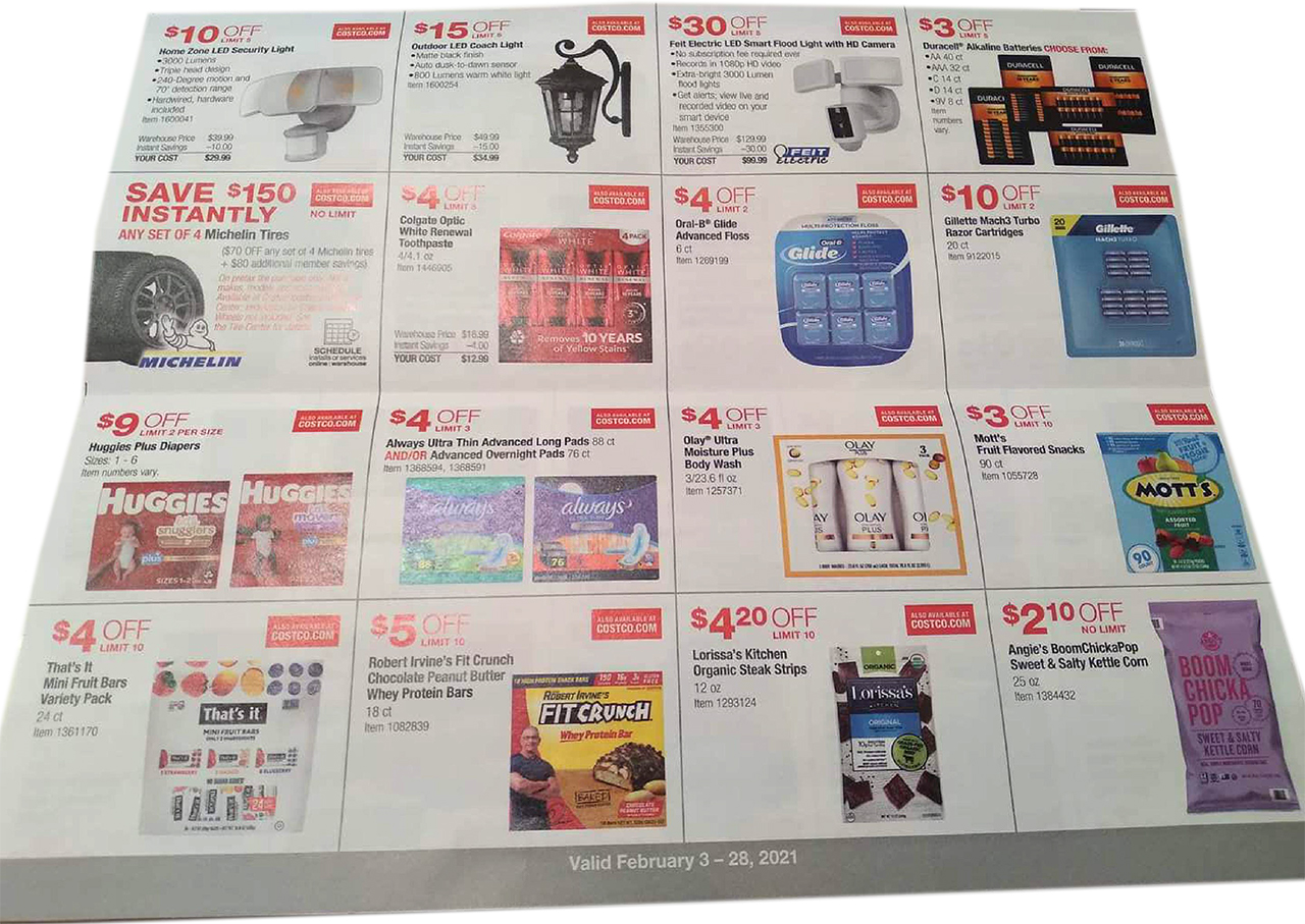 Costco February 2021 Coupon Book and Best Deals of the Month