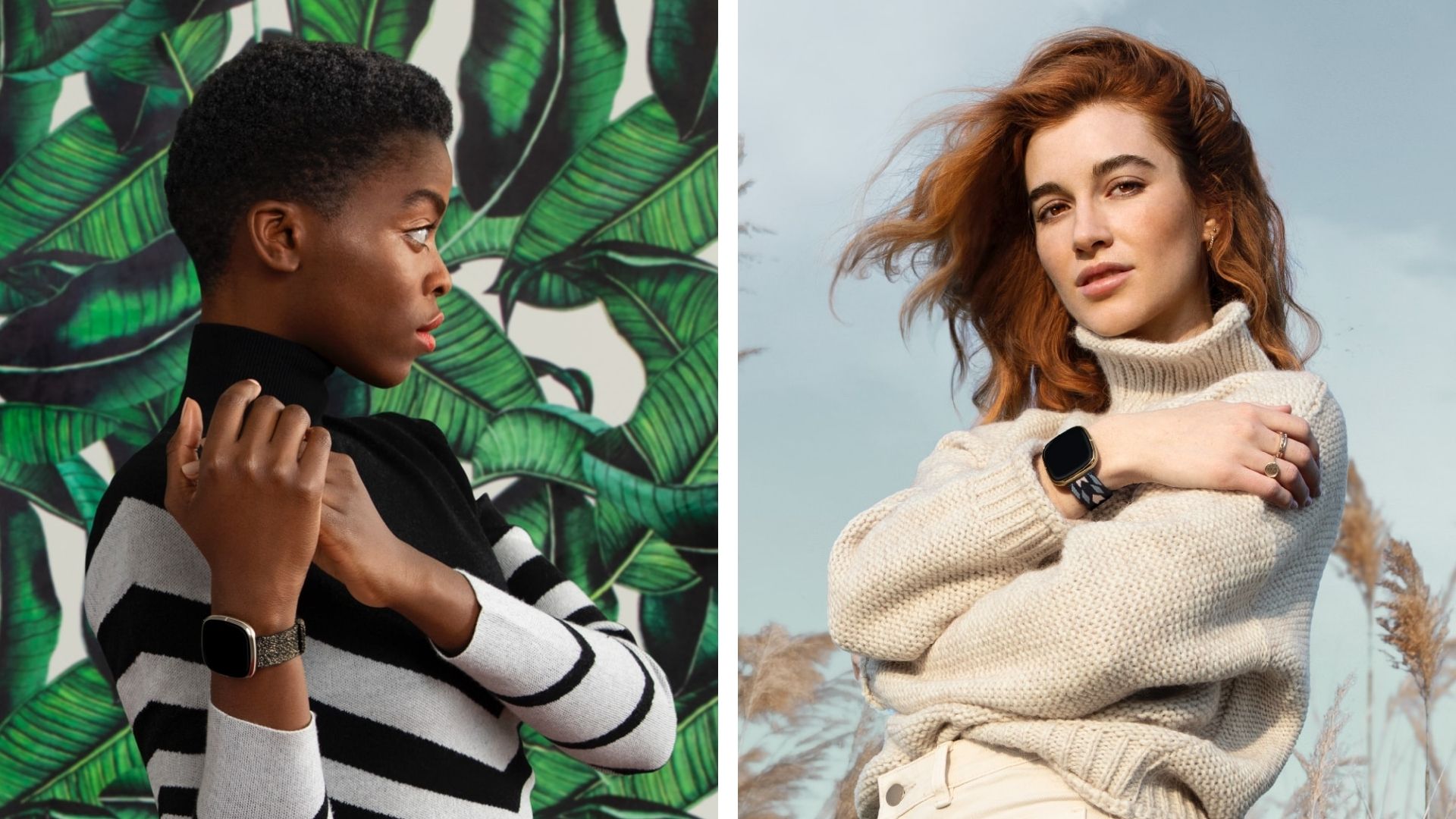 models wearing fitbits