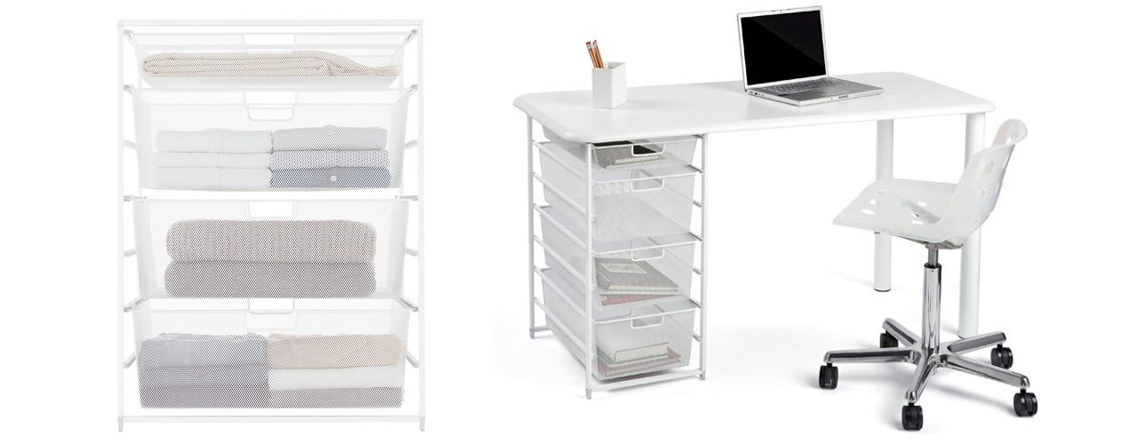 inbody container store desk shelves