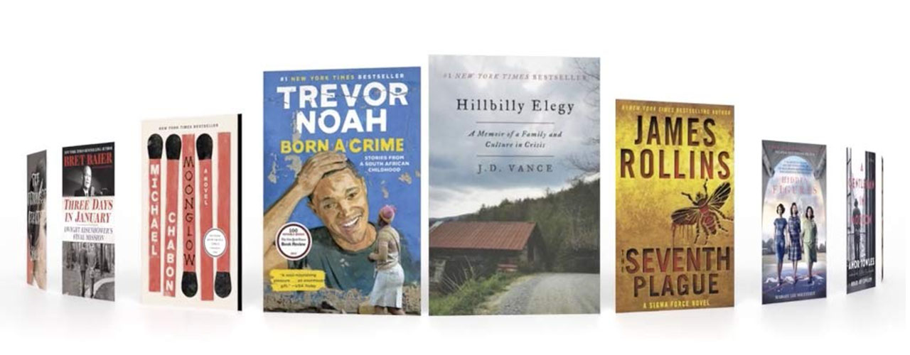 selection of books rolodex style kindle audio book inbody