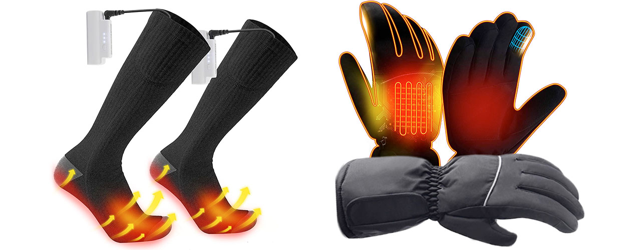 heated socks and heated gloves inbody