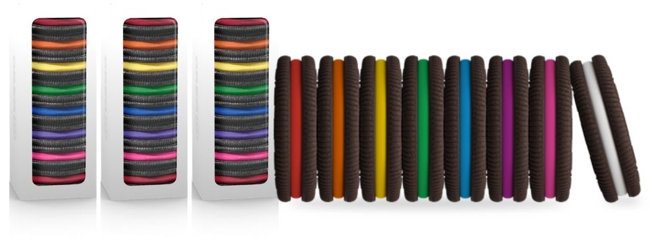 colorful oreos