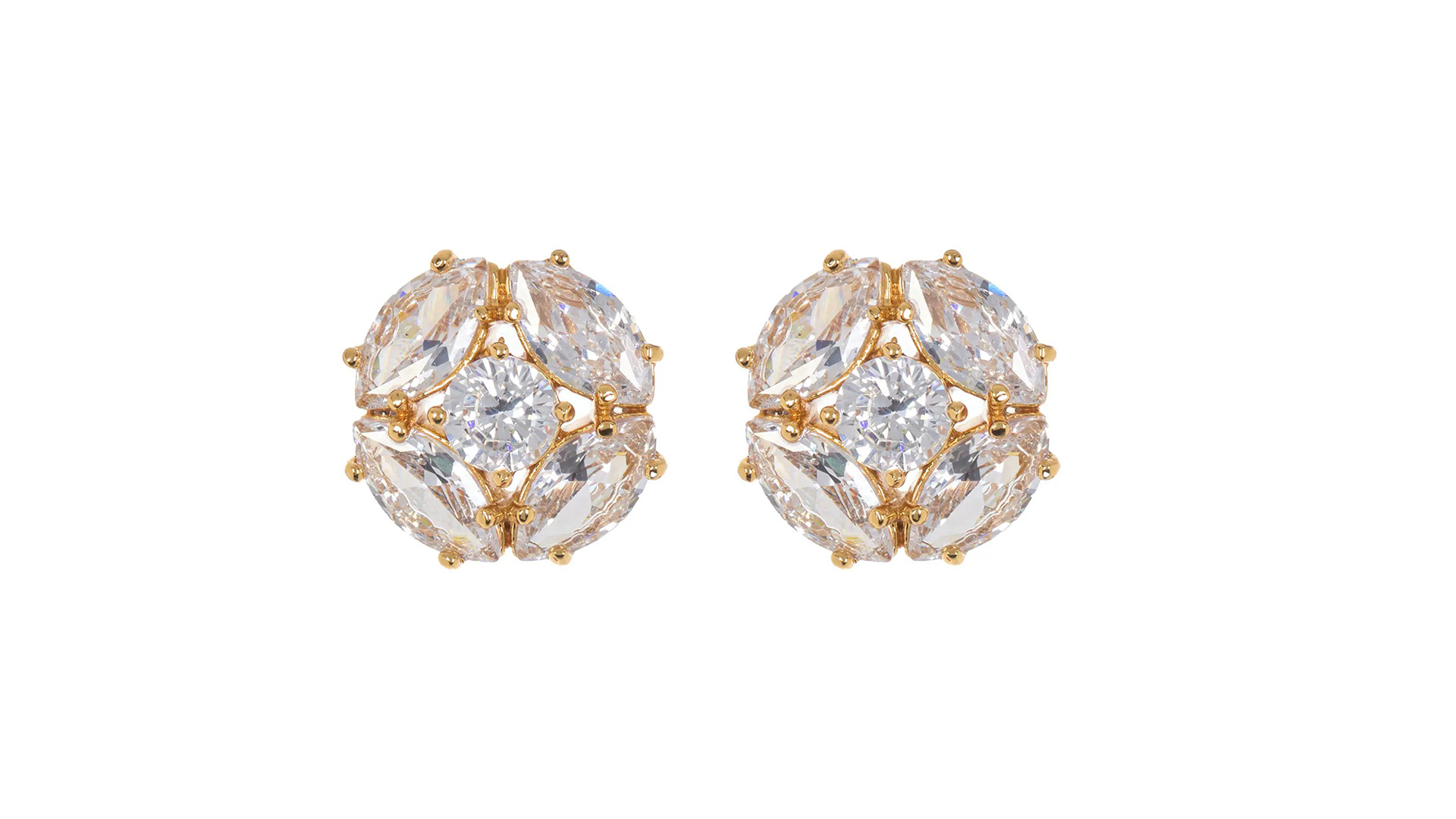 kate spade marquise cz cluster stud earrings