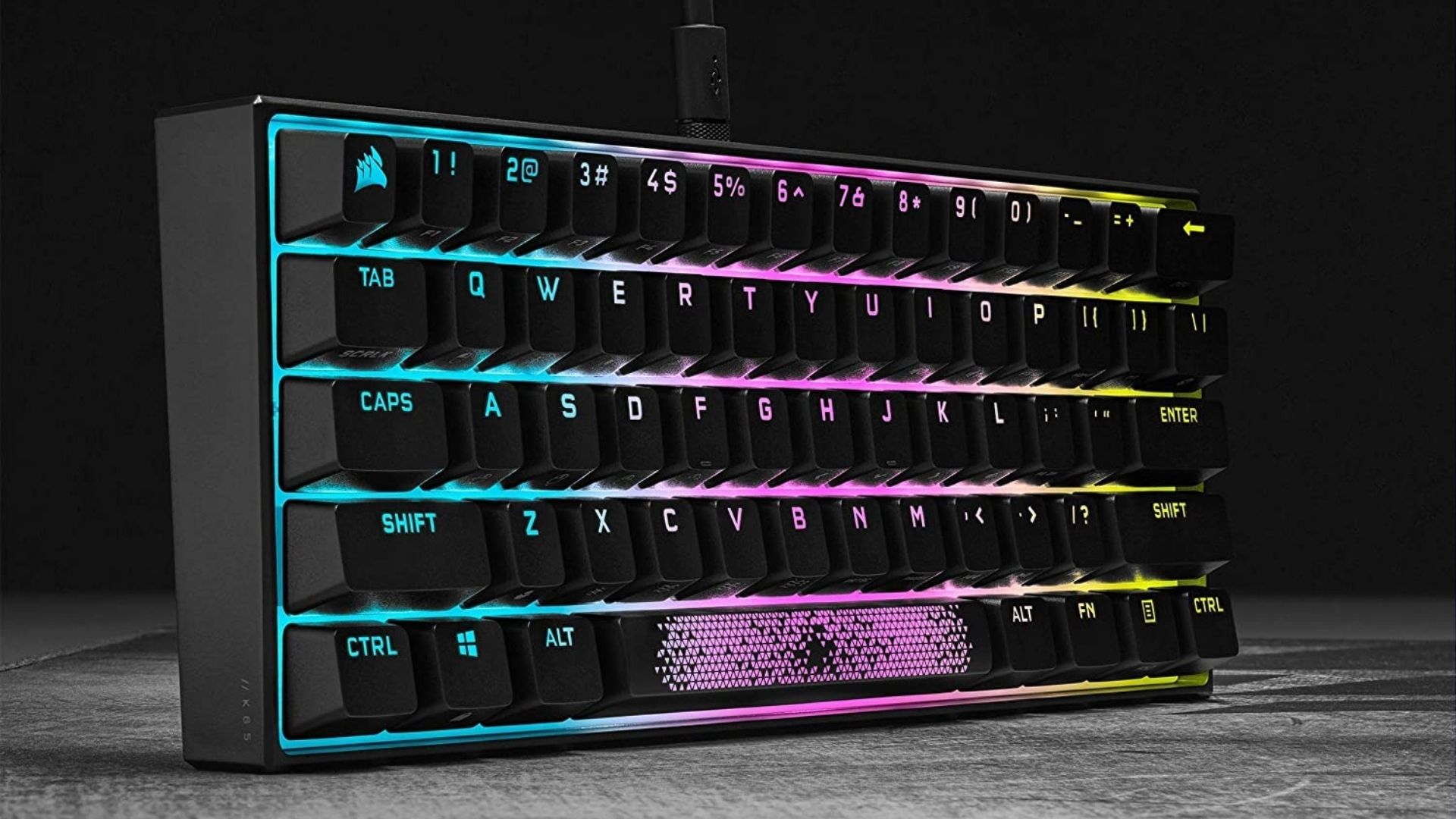 K65 RGB MINI 60% Mechanical Gaming Keyboard — CHERRY MX SPEED