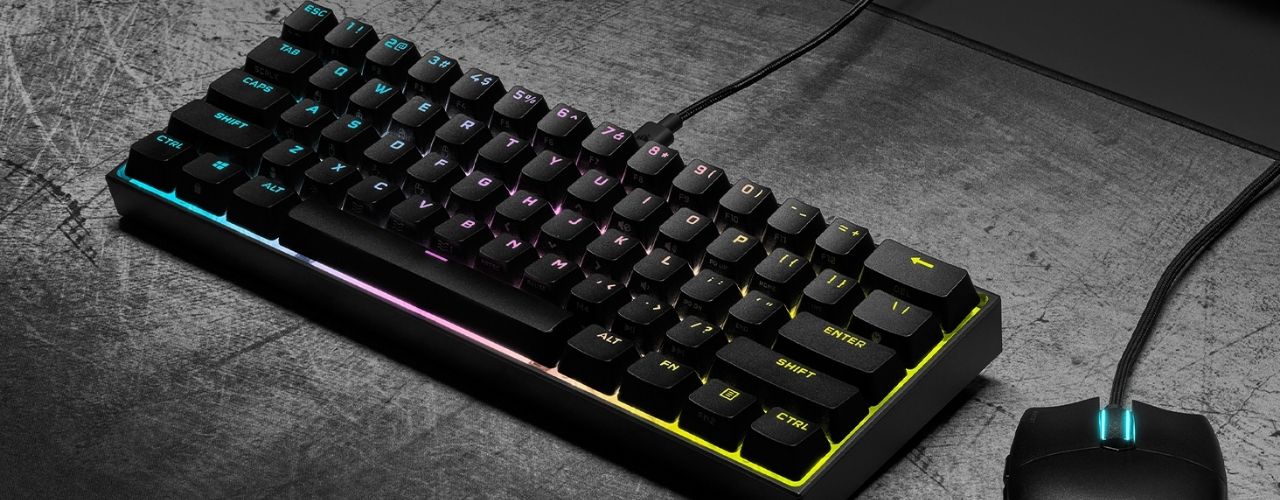 K65 RGB MINI 60% Mechanical Gaming Keyboard — CHERRY MX SPEED