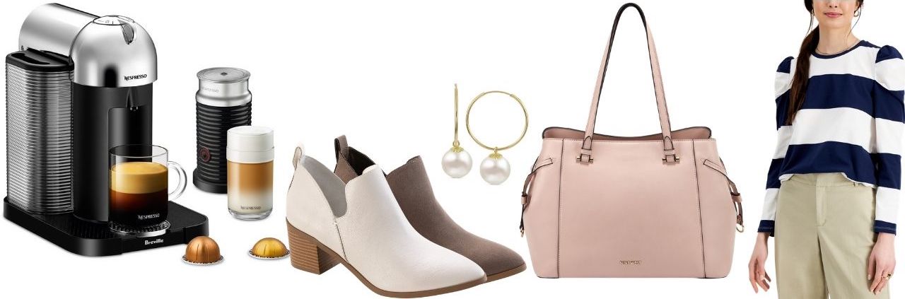 collage of macy's sale items