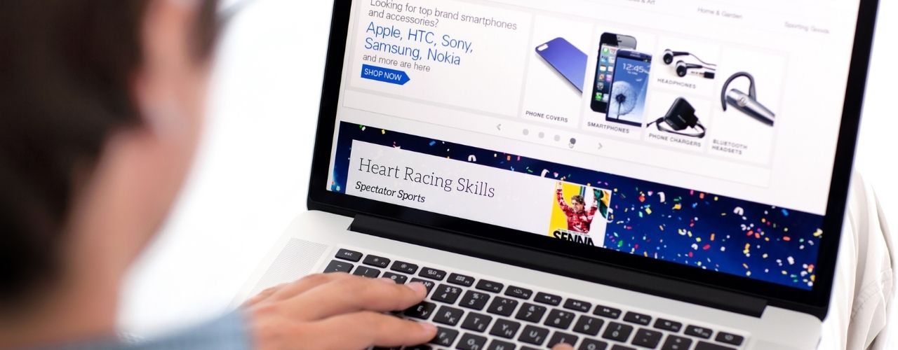 ebay on computer screen