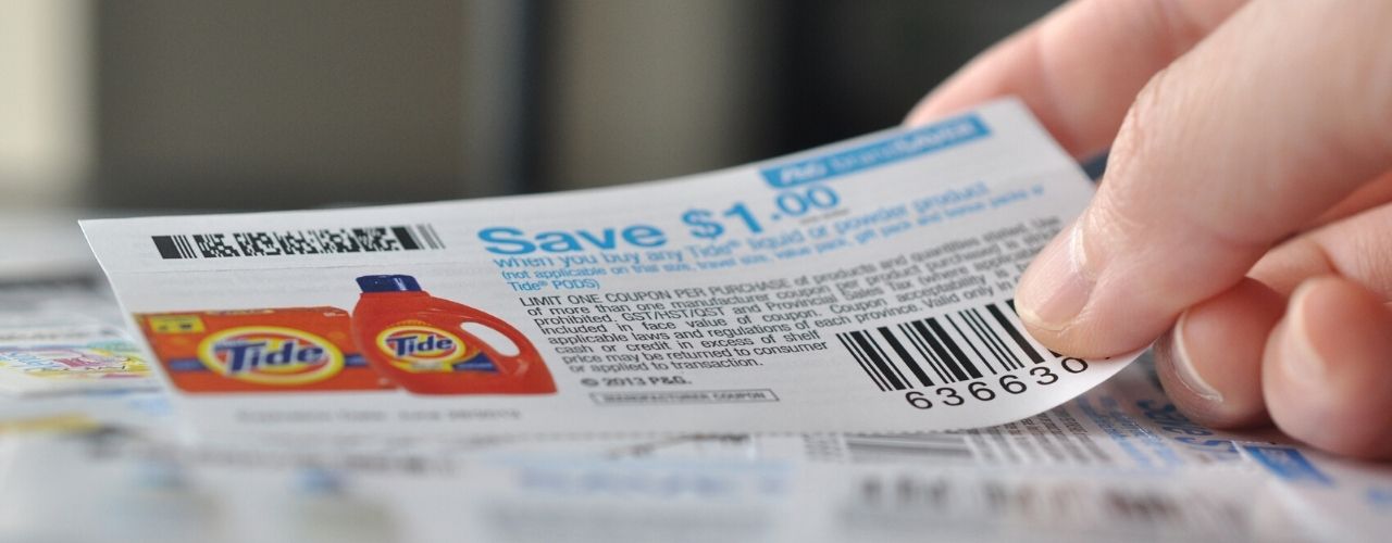 Holding save one dollar coupon