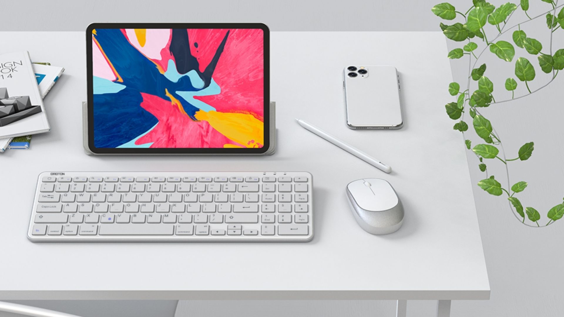 OMOTON iPad Keyboard with Numeric Keypad