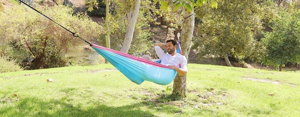 Amazon Basics Lightweight Extra-Strong Nylon Double Camping Hammock