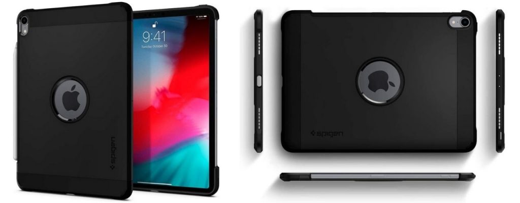 Spigen Tough Armor Designed for iPad Pro 11 Case (2018), Black