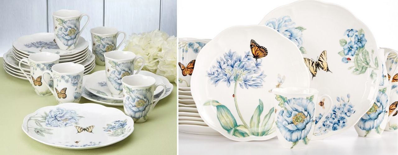 Lenox Butterfly Meadow Blue 18 Pc. Set Service for 6, Created for Macy's