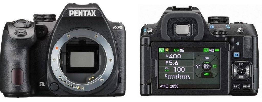 Pentax K-70 DSLR Body with Free Accessories, Black