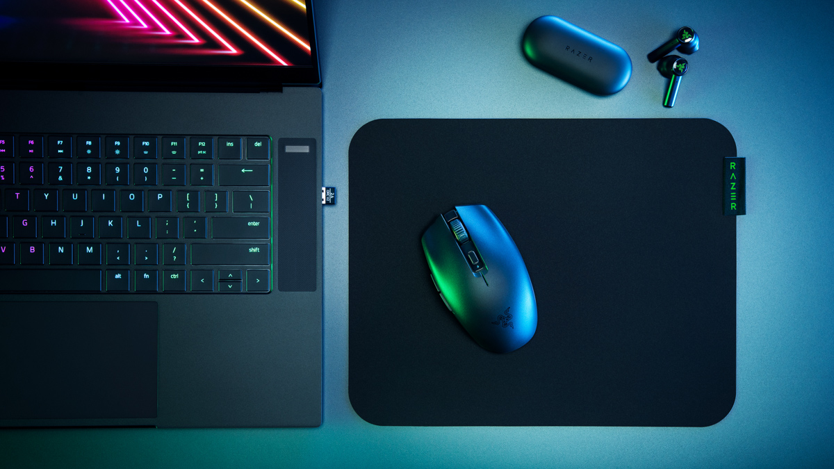 Razer Orochi V2 mouse on a desk