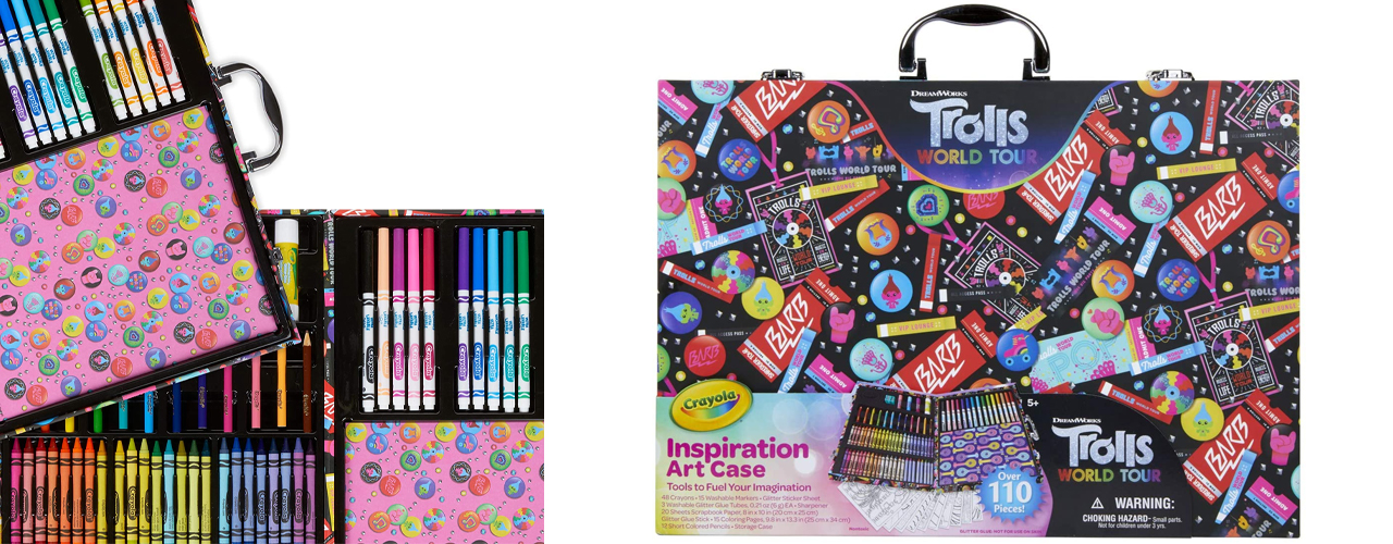 Crayola Trolls World Tour Inspiration Art Case