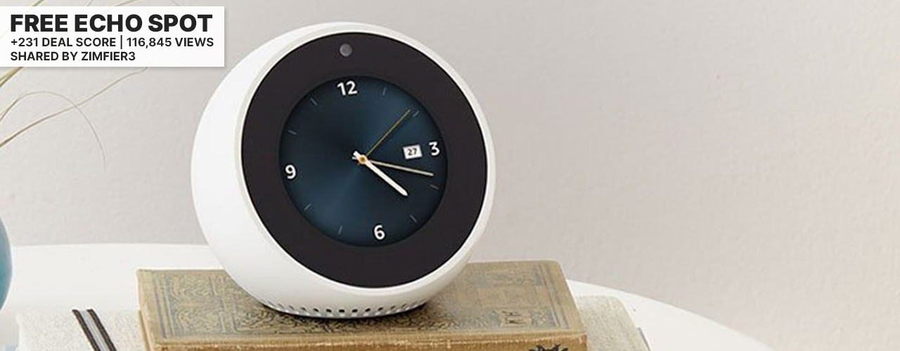 Amazon Echo Free Price Mistake Inbody_ white on a table
