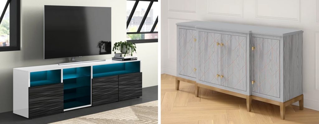 Kidham 68_ Wide Sideboard Prieto TV Stand for TVs
