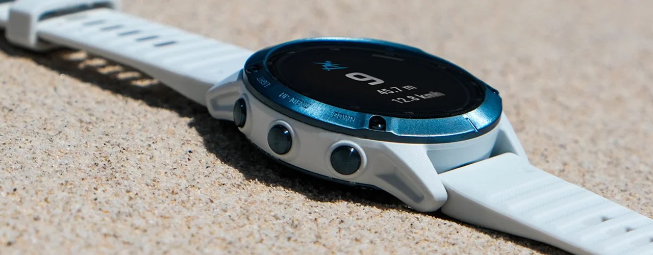 Garmin Fenix 6 Pro on sand