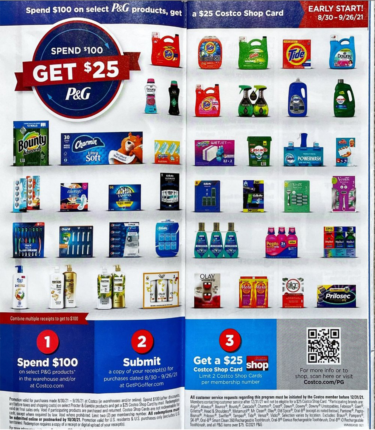 scan of the september edition of the costco coupon book