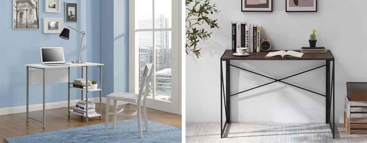 various wayfair desks in home against wall background 1