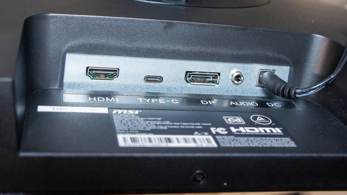 msi modern monitor ports