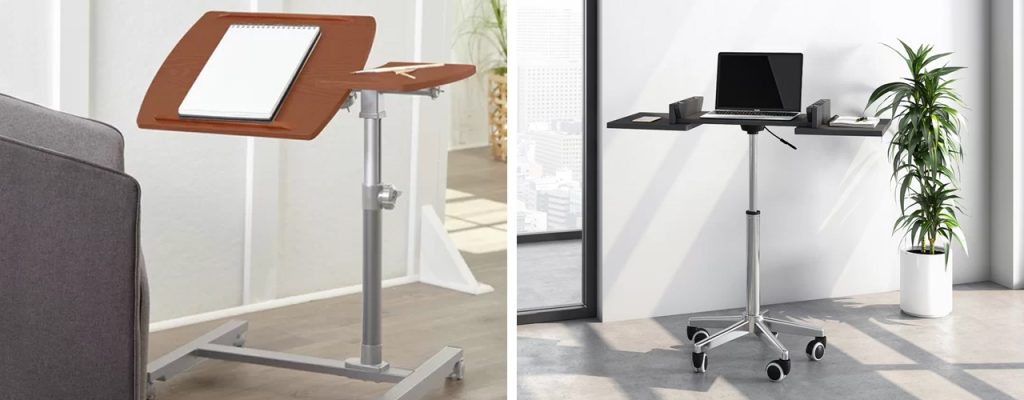 Macklin Adjustable Laptop Cart and Folding Table Laptop Cart