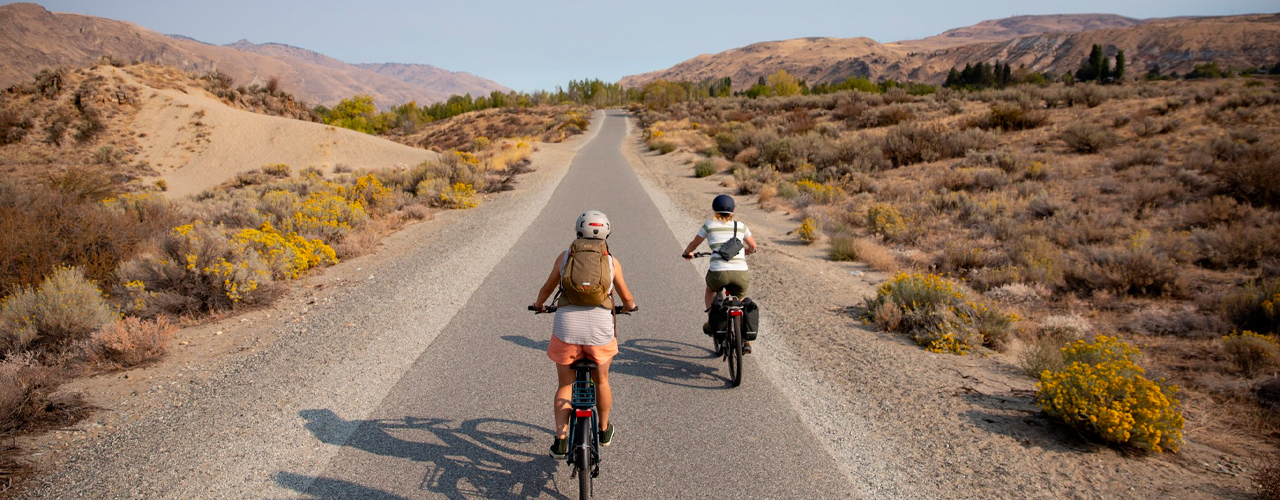 Co-op Cycles CTY e2.1 Electric Bike on road in desert riding