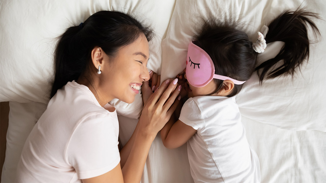 two people in bed