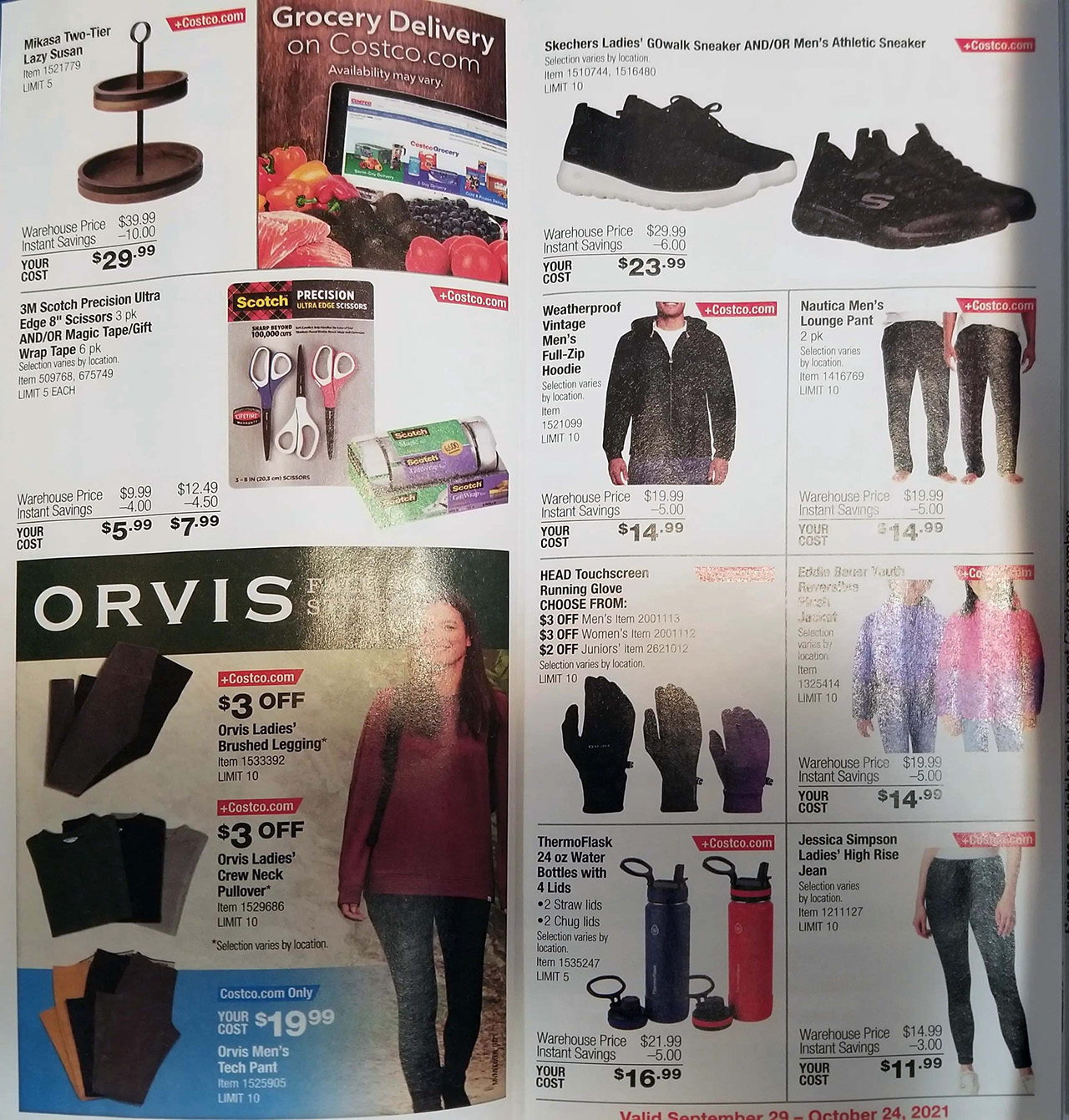 pages of the costco coupon book sept oct 2021