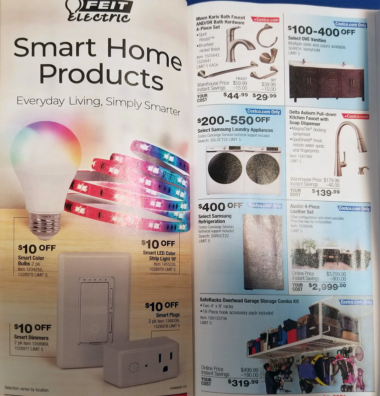 pages of the costco coupon book sept oct 2021