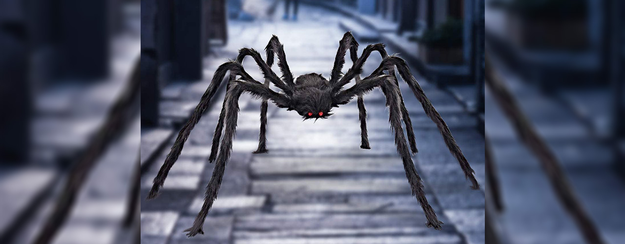 giant spider halloween decoration