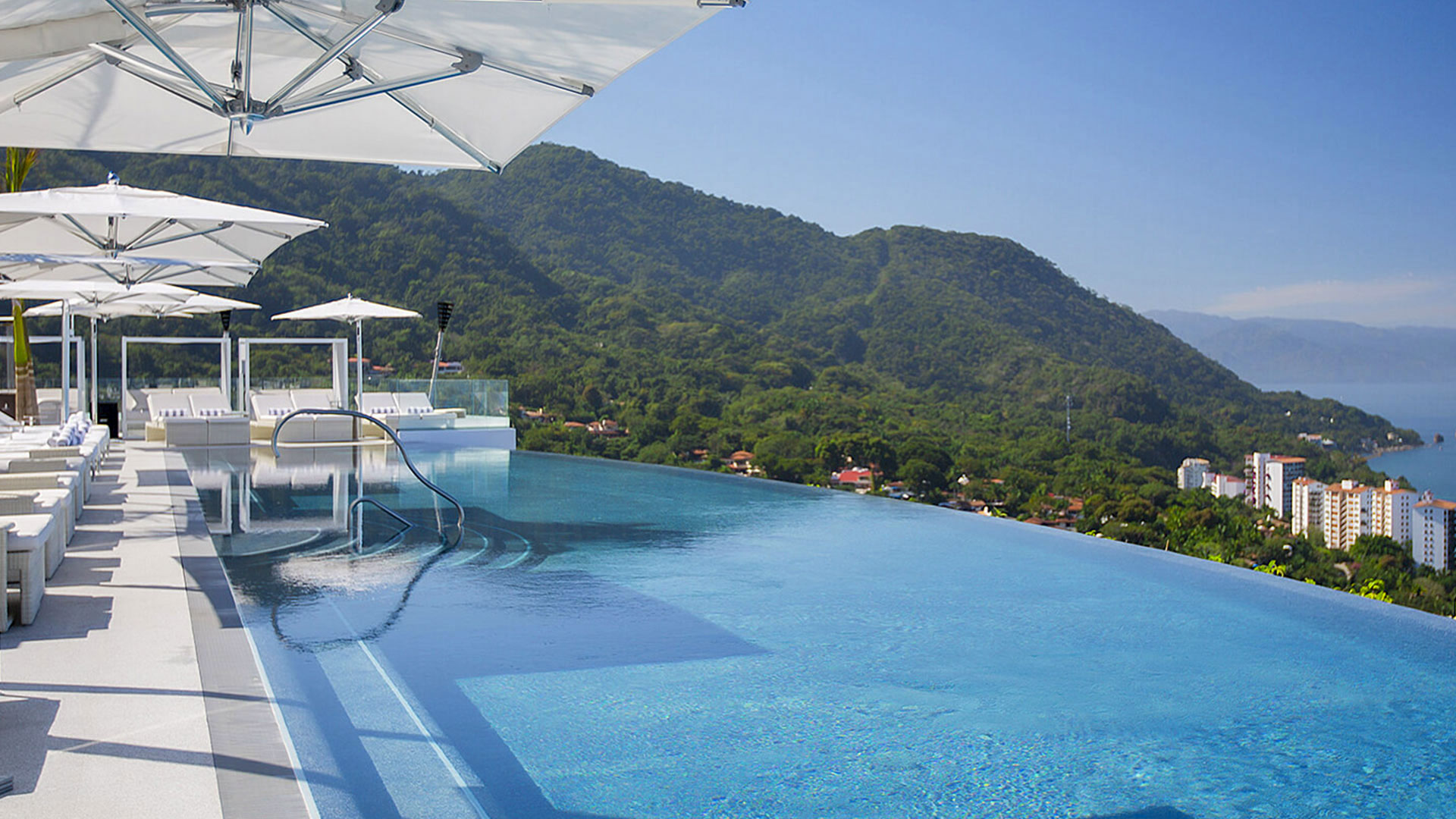 rooftop views from Hotel Mousai in Puerto Vallarta