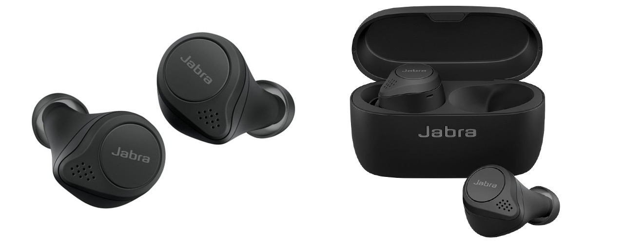 Jabra - Elite 75t True Wireless Active Noise Cancelling In-Ear Headphones - Black