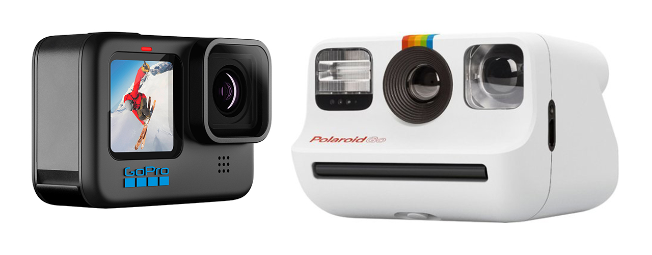 GoPro - HERO10 Black Action Camera and Polaroid Go Camera-Everything Box