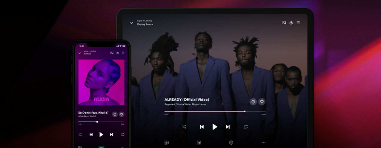 tidal on devices showing music videos